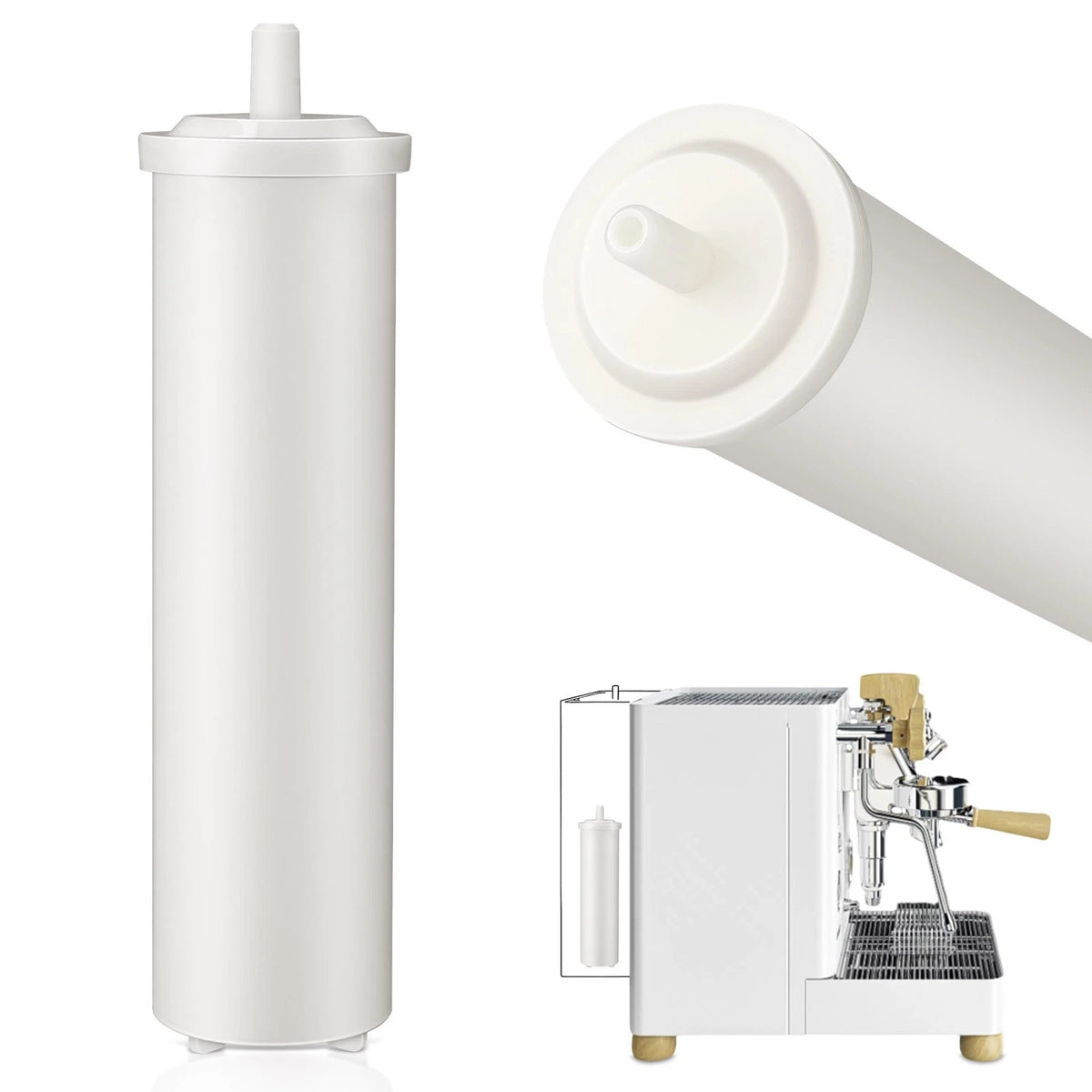 Naucoos 70L Cationic Resin Filter Compatible 6.69 x 1.97 x inches, White
