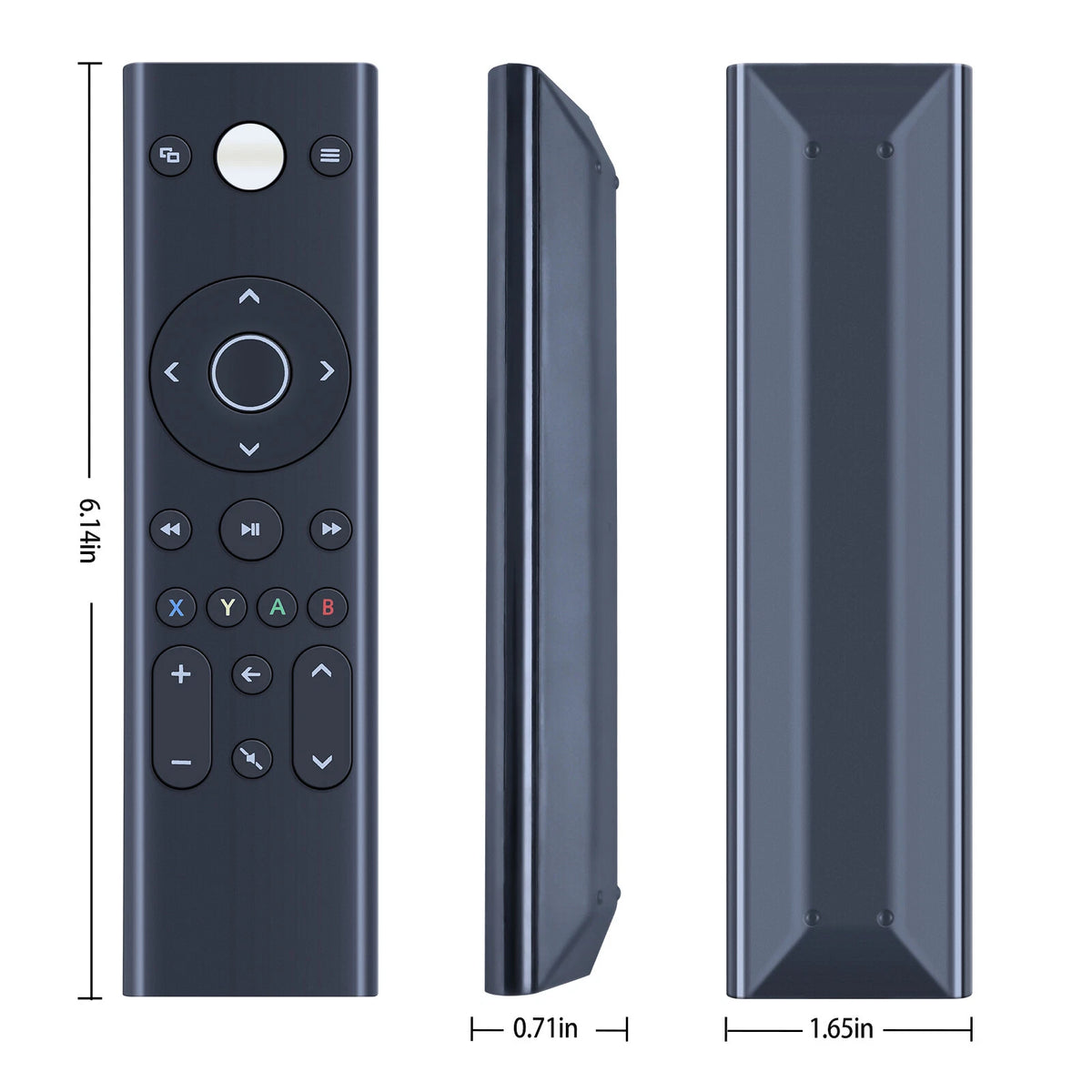 Gaming Media Remote Control For Xbox One & Xbox Series X|S Console Black