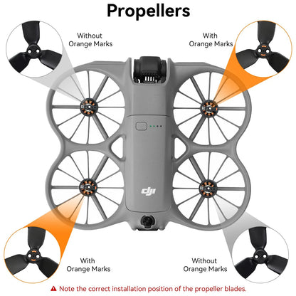 Craznick Neo 2 Drone Accessories Set - 4Pcs Kit with Propellers Foldable Gary