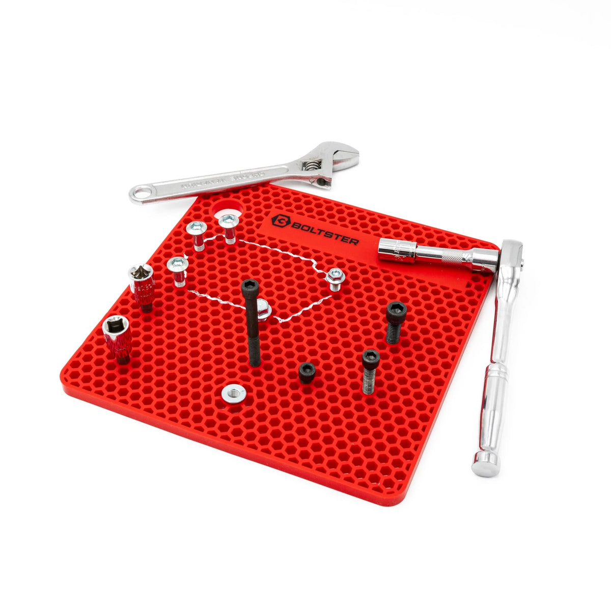 Boltster  Fastener Organizer Tray (RED) – Professional Silicone Red