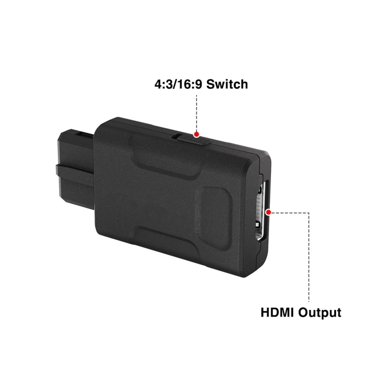 For N64 Nintendo GameCube HDMI Converter PAL NTSC S-Video Composite Signal