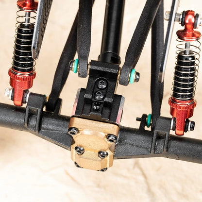RampCrab Rear Axle Truss Upper Links Mount for SCX24 AX24 RC 2 Sets, Black