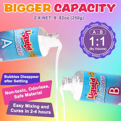 JOICEE Taba Squishy Kit DIY 2.17 x inches, pink, purple, black, white