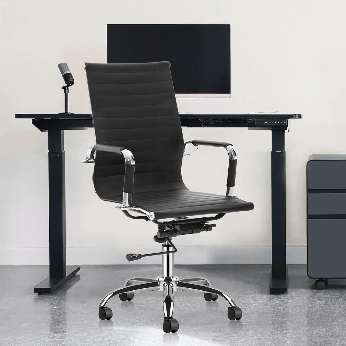 Mastery Mart Office Chair Base Replacement, 28 Inch Heavy 70 cm, Silver
