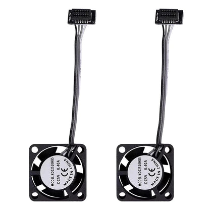 2PCS P1P/P1S DC5V 2510 Extruder Hotend Cooling Fan of 2510 for