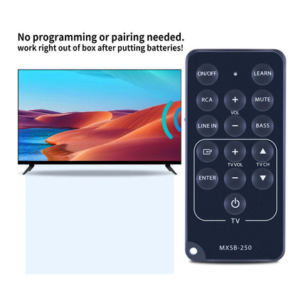 Replacement Remote Control For Maxell MXSB-250 Digital Soundbar TV Speaker
