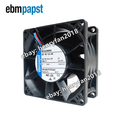 Ebmpapst 8214J/2H3PU Axial Fan DC 24V 24W 1.0A 80*80*38MM 4-wire PWM Cooling Fan