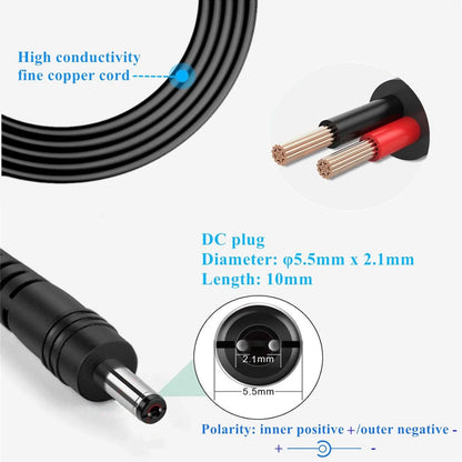 DC12V Power Supply 1A 12V AC Adapter with 11 Changeable DC Plug Tips...