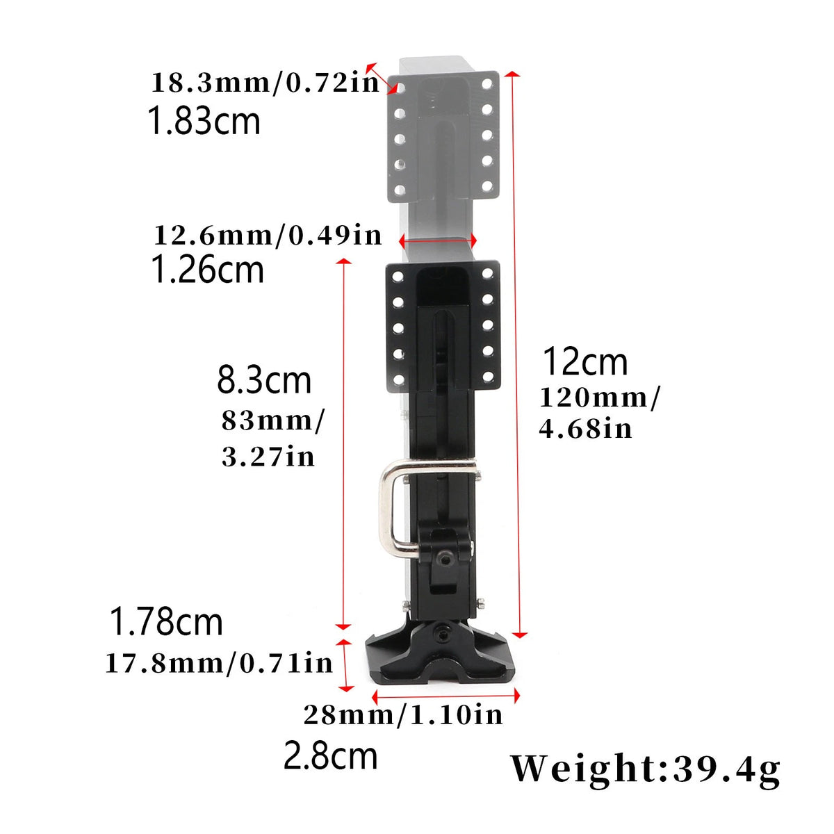 Leg Landing Gear Alloy Support For Tamiya Tractor 5mm Center hole spacing