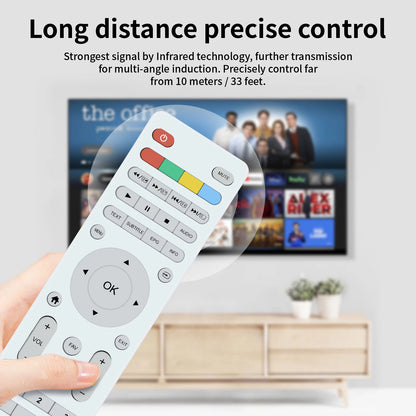 Replace Remote Control For Mystery MTV-2429LTA2 TV -white