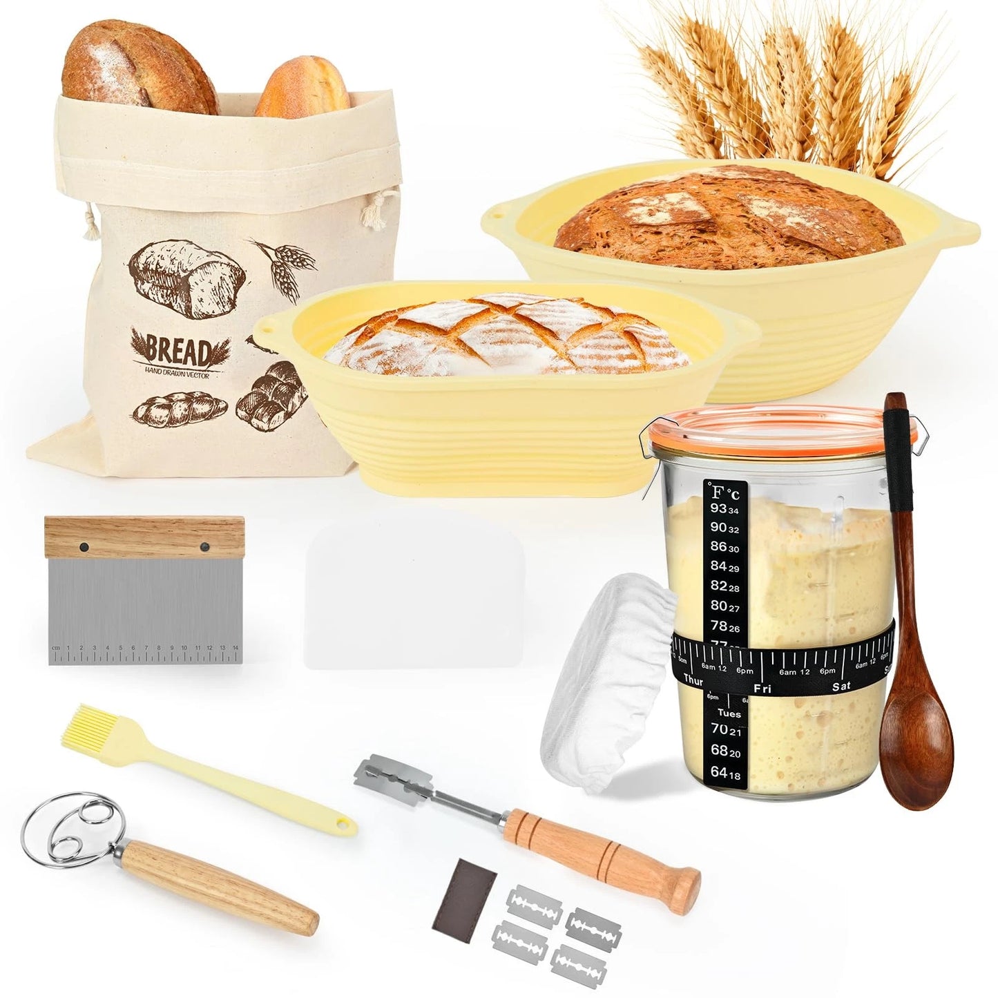 TOKPELA Sourdough Starter Kit 13Pcs Bread