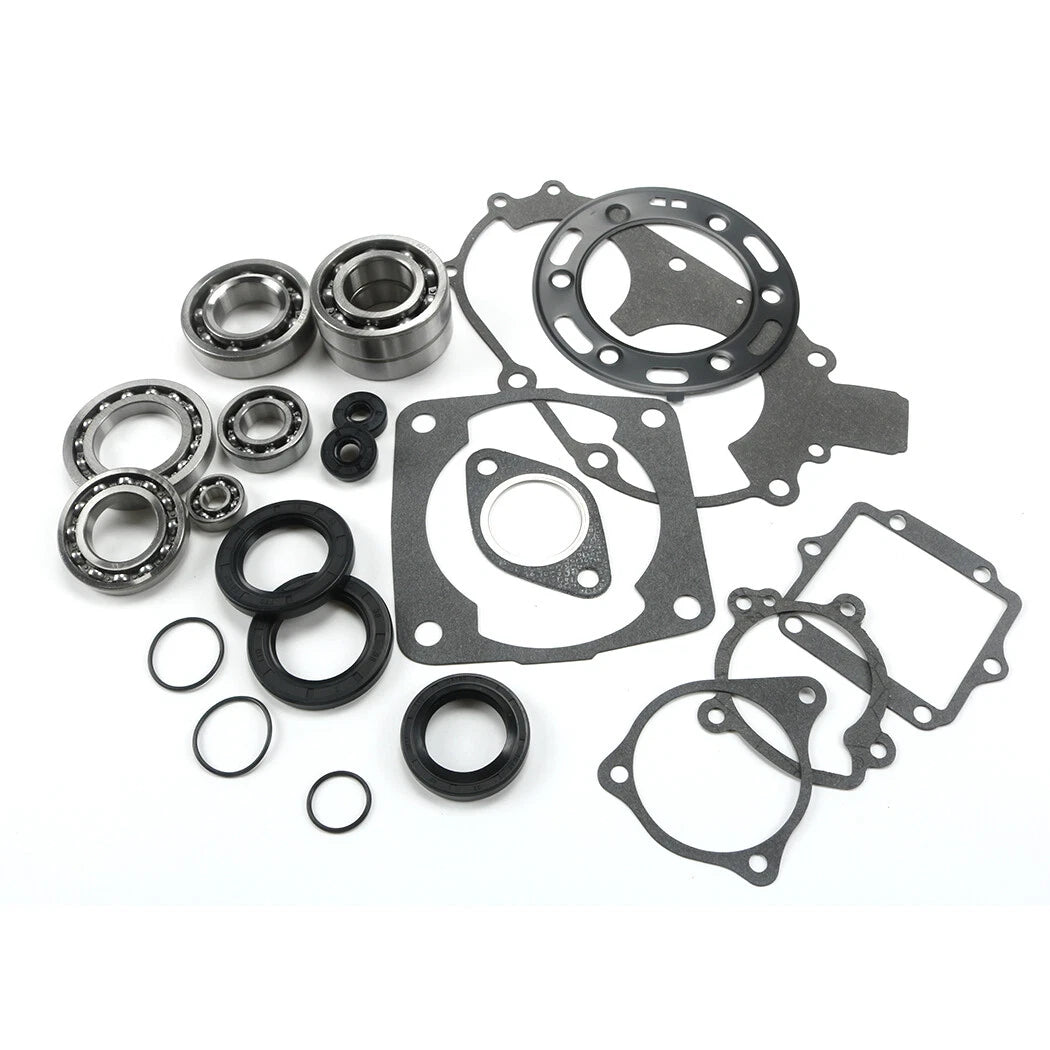 For POLARIS 400L 400 COMPLETE ENGINE REBUILD KIT CRANKSHAFT BEARING SEALS GASKET