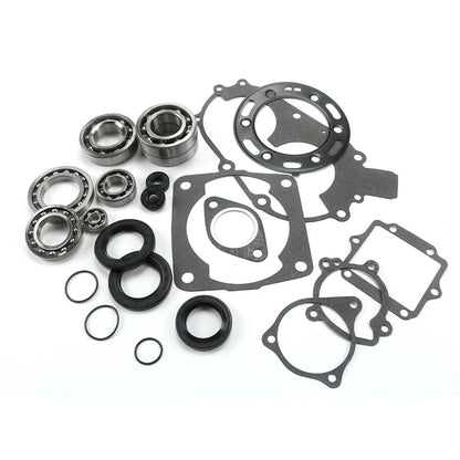 For POLARIS 400L 400 COMPLETE ENGINE REBUILD KIT CRANKSHAFT BEARING SEALS GASKET