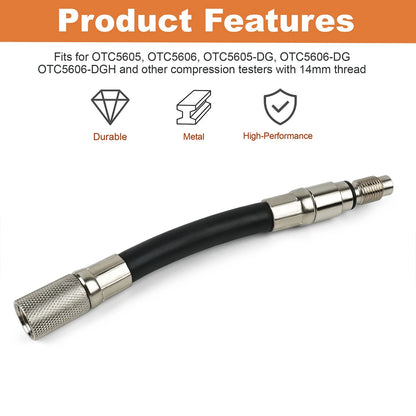 Compression Tester 12mm Spark Plug Adapter for Ford 4.6L 5.4L 6.8L 3-Valve