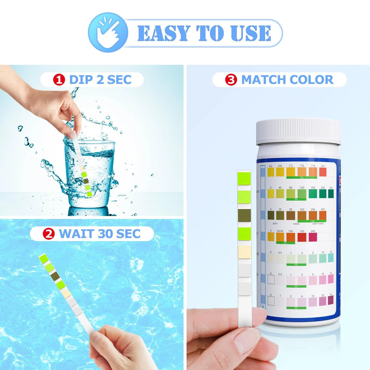 LabBestest Pool Test Strips - Spa Hot Tub - Swimming Pool...