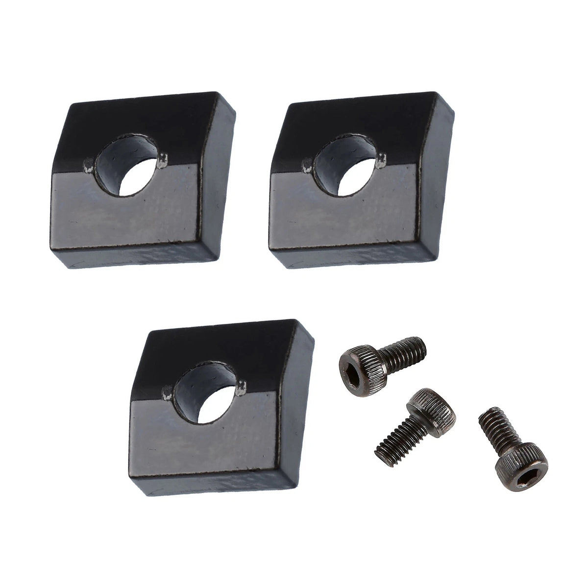 3X Electric Guitar Locking Nut Block Clamp &Screws Black For Floyd Rose tremolo,