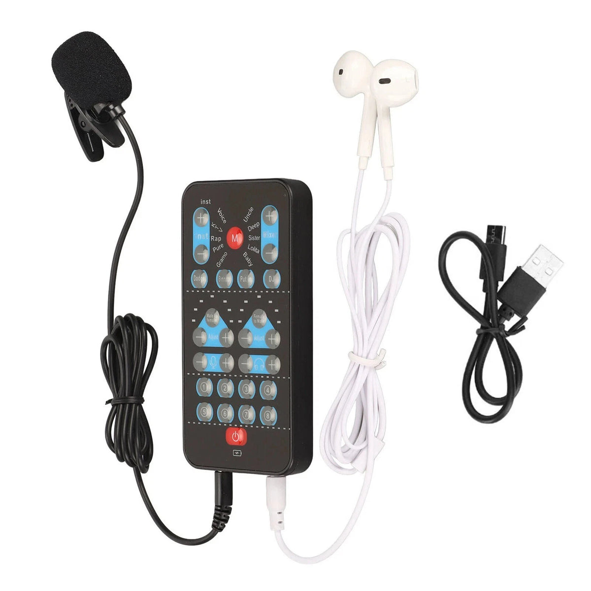 Portable Handheld Voice Changer With 8 Sound Effects For Karaoke Live Streaming
