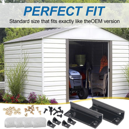EAORBD DK100-A Shed Door Tune-Up Kit for Arrow Sliding 1 Pack, Black, White