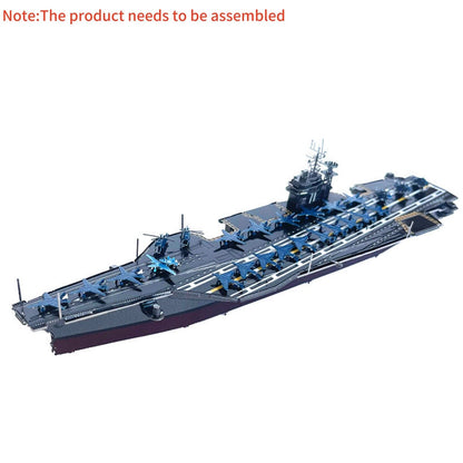 DIY Metal 1/1500 Scale USS Roosevelt Aircraft Carrier CVN-71 Model Kit Gift
