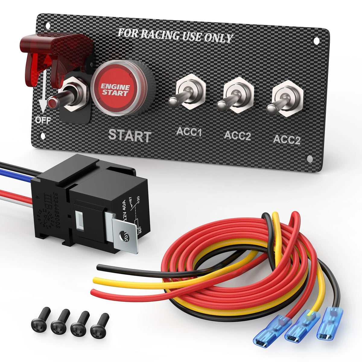 RVBOATPAT 5 in 1 Ignition Switch Panel Boat 5 1