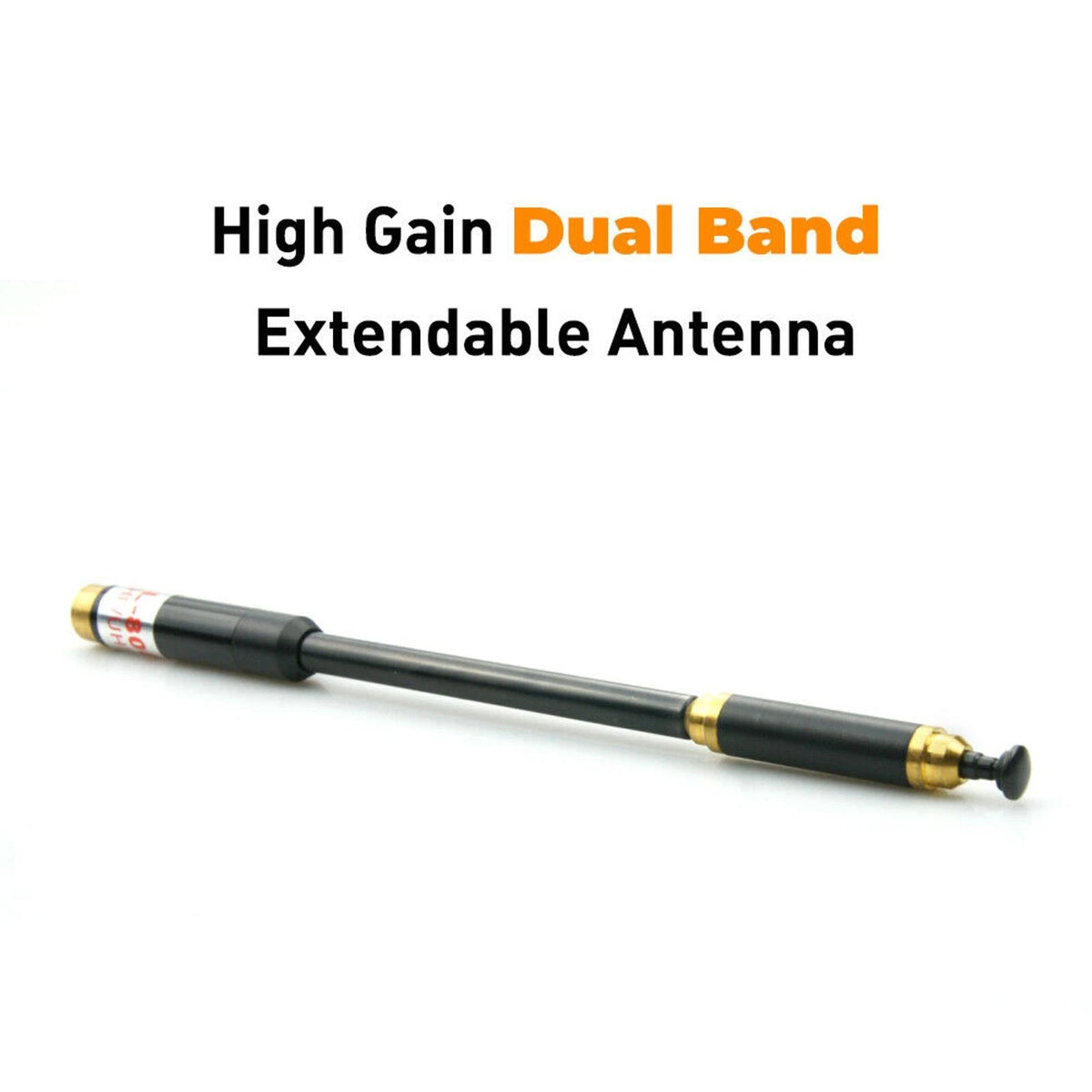 50ohm Telescopic AL-800 Dual Band VHF UHF SMA-F Antennas For BaoFeng UV-9R Radio