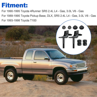2Pcs Front Bumper Bracket Kit For Toyota Pickup 1989-95, 52145-89102 90540-08018