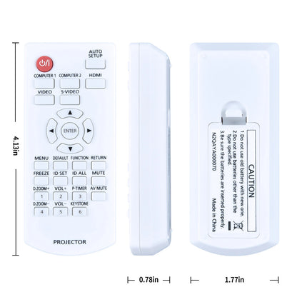 N2QAYA000070 TV For Panasonic LCD Projector Replace Remote Control PT-VX420