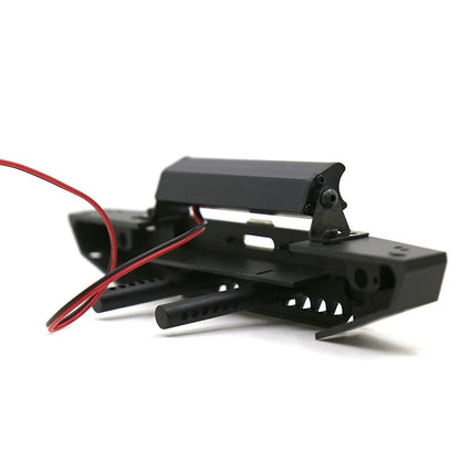 1/10 RC Car Metal Front Bumper With LED Light&Hook For Axial SCX10 II 90046 TRX4