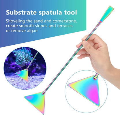 4 in 1 Quarium Aquascape Tools Kits, Anti-Rust Stainless Steel Multicolor