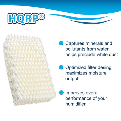HQRP 2pack WF813 Humidifier Wick Filter for Duracraft Robitussin HC832...