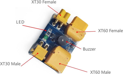 MEIVIFPV XT30/ XT60 Smoke Stopper with Alarm Buzzer,2-6S FPV Fuse Safety...