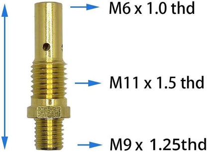 24 PCS Flux Core Gasless Nozzle Tips Kit, Compatible with Lincoln Magnum...