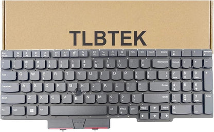 TLBTEK Keyboard Replacement Compatible with Lenovo IBM Thinkpad E15 Black