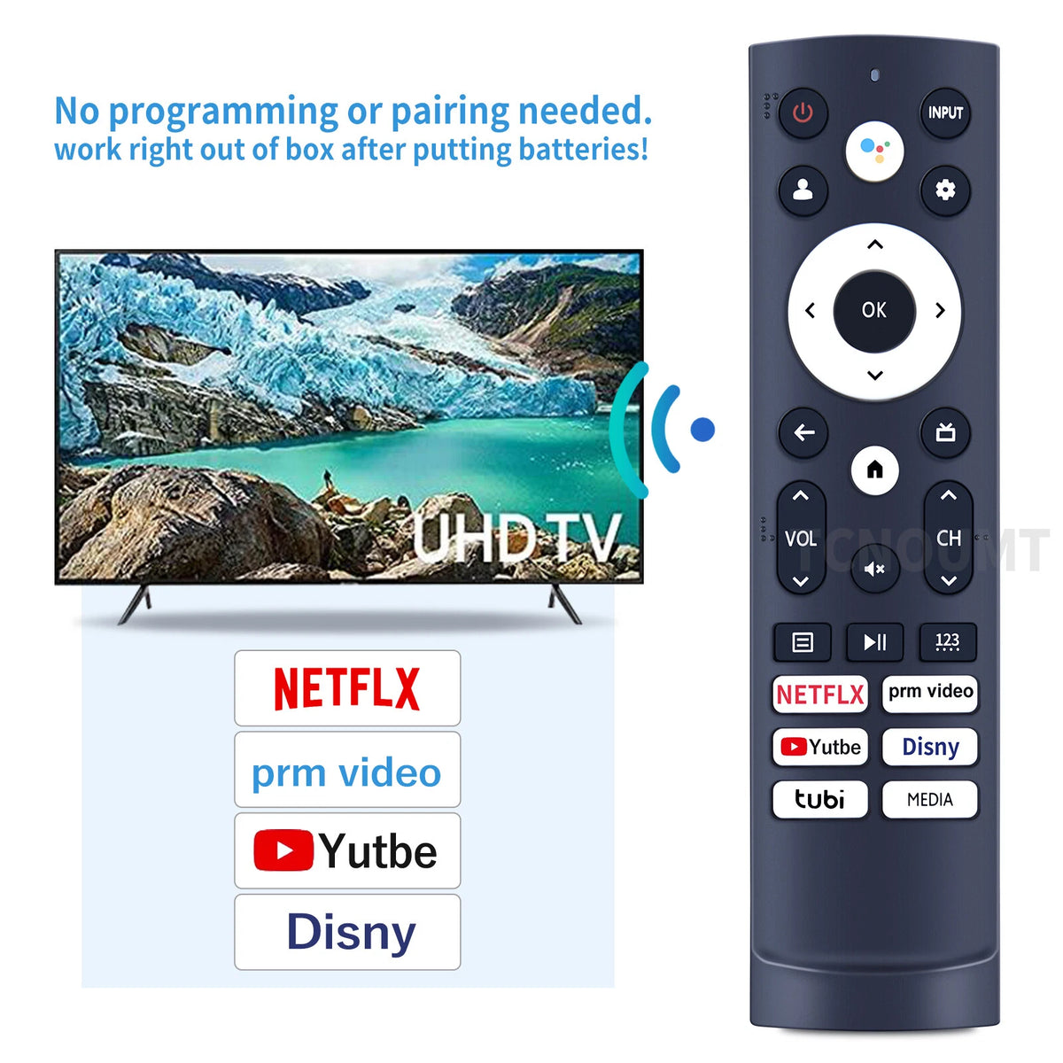 ERF3N90H IR Remote Control For Hisense Smart TV 50U6H 55U6H 65U6H 75U6H