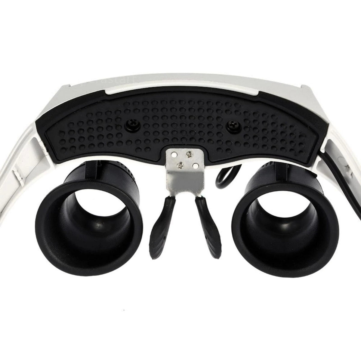 Double Eye Jewelry Watch Repair Magnifier Loupe Glasses W/ LED Light 8 Lens