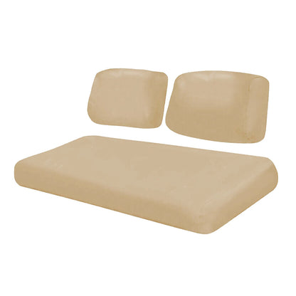 For Club Car DS 1982-2000.5 Golf Carts Brown Tan Leather Front Seat Covers
