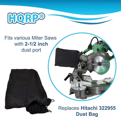 HQRP Dust Bag compatible with Metabo Hitachi C10FA C10FB C15FB C10FCB C10FCE...