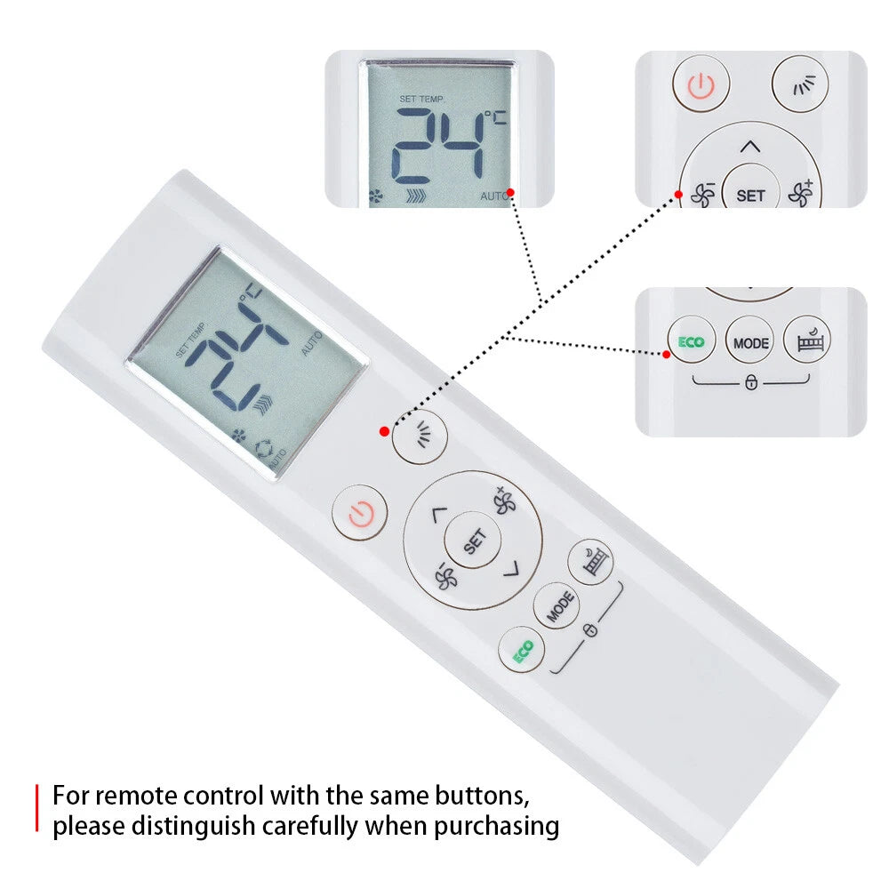 RG58B/BGE Remote Control For Midea AC Air Conditioner RG58B1/BGE RG58E3/BGEF