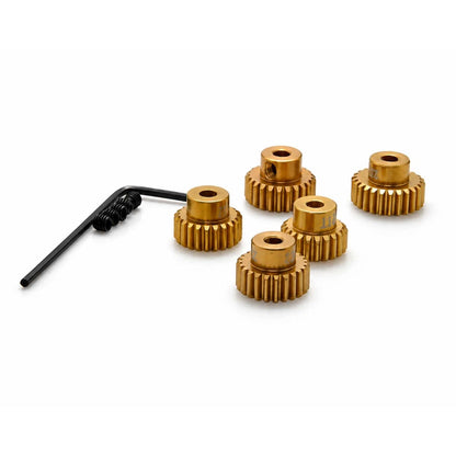 1Set 21T-25T Aluminum Pinion Gear For 1/10 RC Car Brushed Brushless Motor Parts/