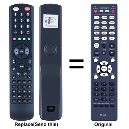 RC-1246 Replacement Remote Control For DENON PMA-900NE DCD-900NE