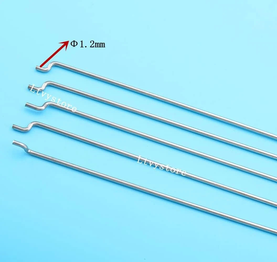 20Pcs 304 Stainless Steel 1.2 x 450mm Z Push Rods Parts &20Pcs Nylon Control...