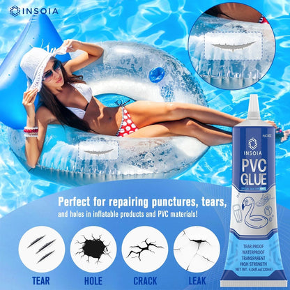 Pool Liner Patch, Air Mattress Repair Kit 120 120ml x 2, 2 x 120 ML / 4.06 oz