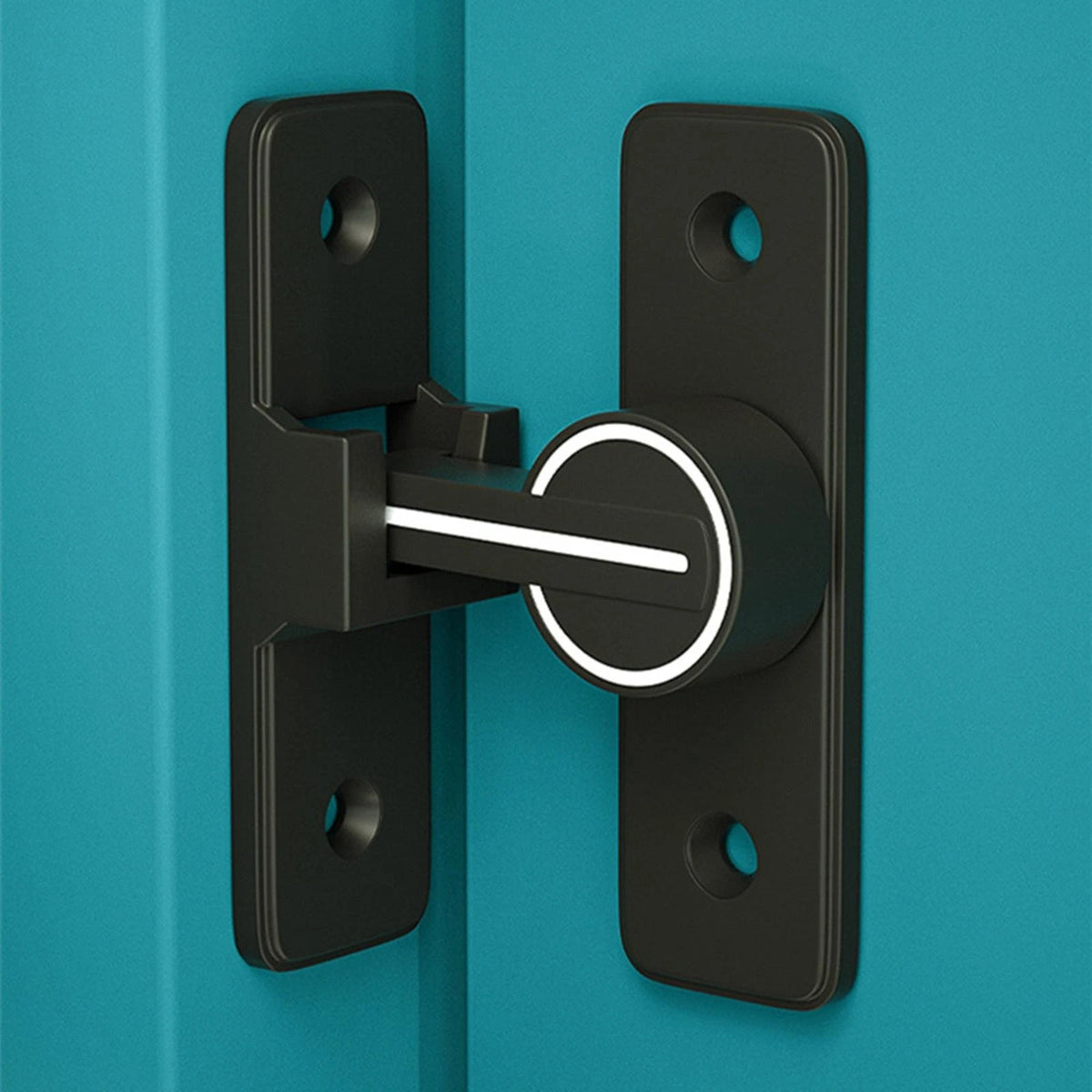 90° Keyless Interior Door Bolt Luminous Surface-mounted Room Door Latch ss