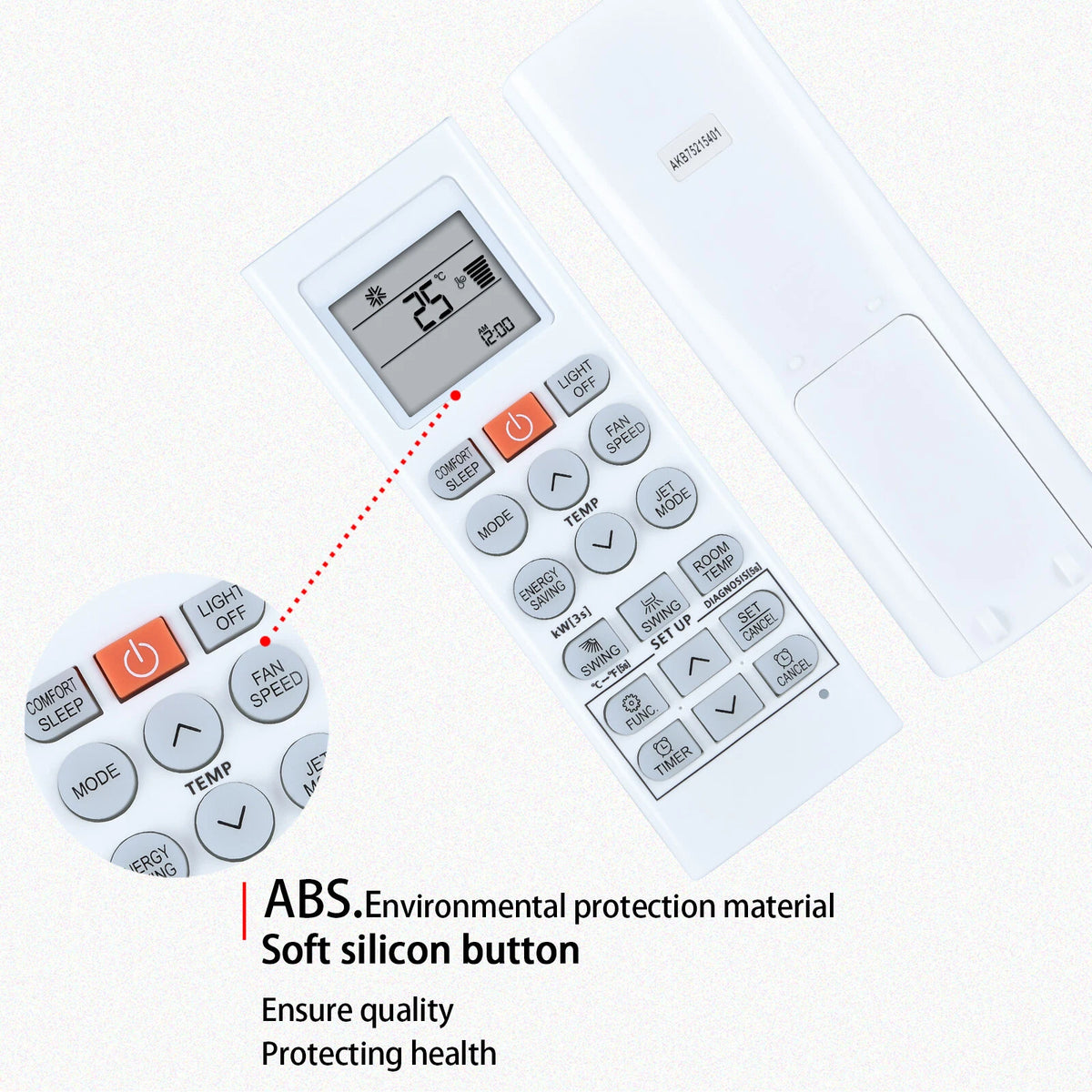 AKB75215401 For LG Air Conditioner AC Remote Control AKB74955617 AKB74075602