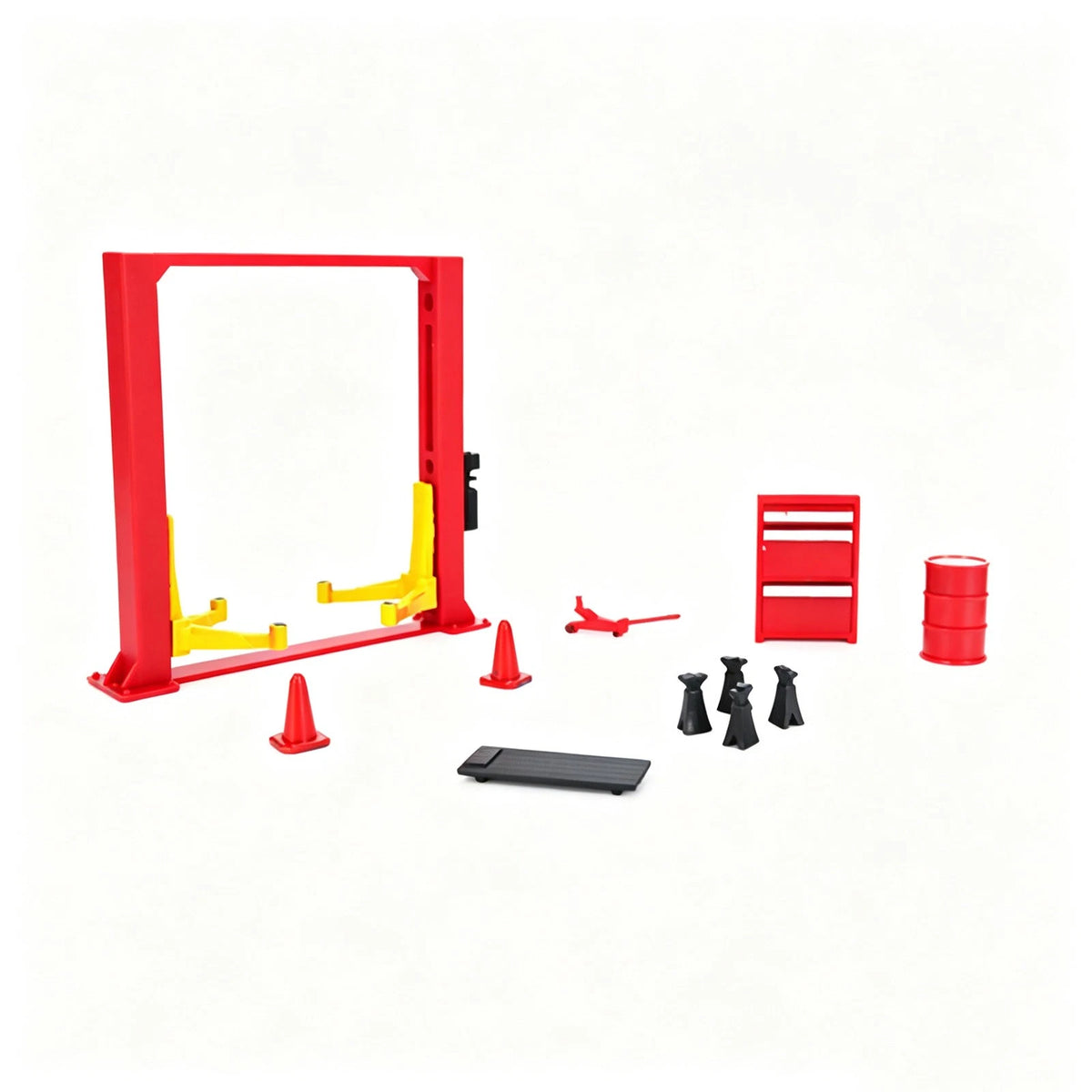 1/64 Diorama Realistic Model Car Display  Garage Hand-Painted  Maintenance Tool/