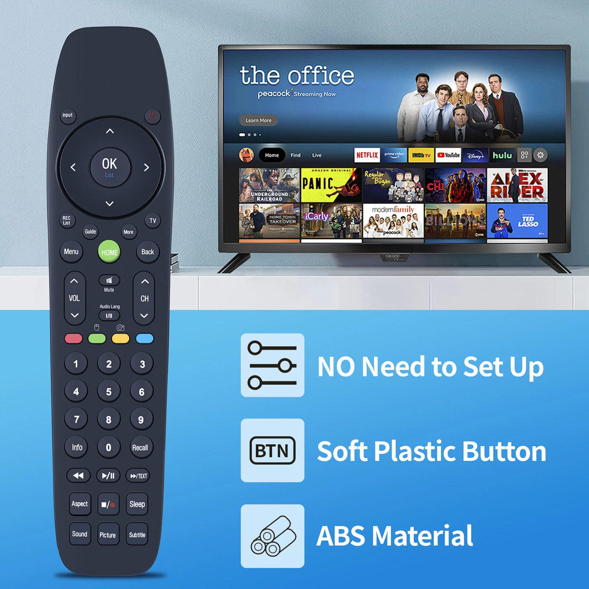 Remote Control For DEXP Palsonic Frego Ztrust Goldsky Gazal Myros X Vision TV