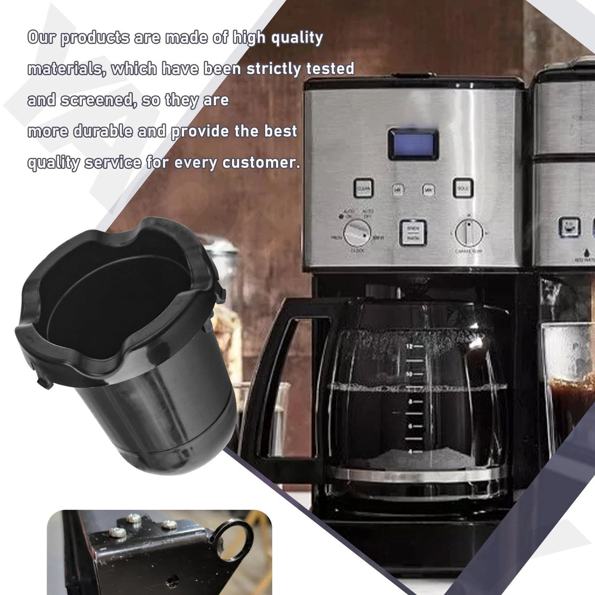 YAQINGMY SS-15P1 Single-Serve Brewer Replacement Parts Compatible NO, Black