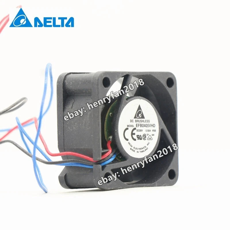 Delta Fan EFB0405VHD DC 5V 0.50A 40*40*20MM 3pin Server Cooling Fan Ball Bearing