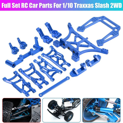 Blue Full Set RC Car Upgrade Parts For Traxxas Slash 2WD/Stampede/Rustler 1/10
