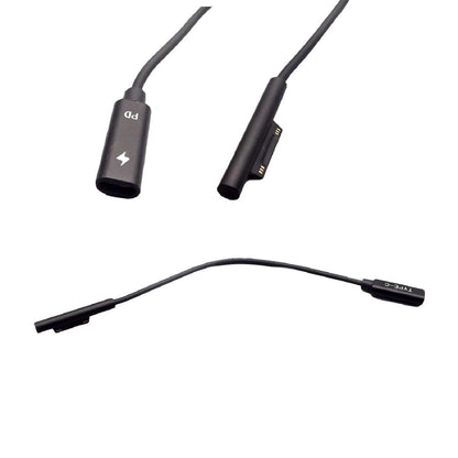 USB Type C DC Magnetic Plug Charging Cable For Microsoft Surface Pro 4 5 6 Go